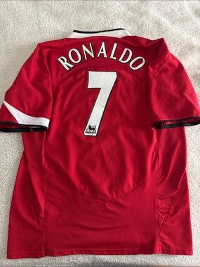 RARE VINTAGE Manchester United #7 Cristiano Ronaldo 2004-06 Nike Home Jersey